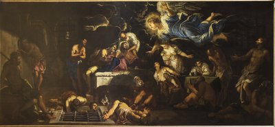 Święty Rochh w więzieniu odwiedzony przez anioła, 1567. autorstwa Jacopo Robusti Tintoretto