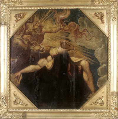 Semele spalone przez Jowisza, c.1541 (patrz także 2384621) autorstwa Jacopo Robusti Tintoretto