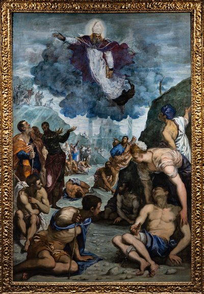 Św. Augustyn uzdrawia chromych autorstwa Jacopo Robusti Tintoretto