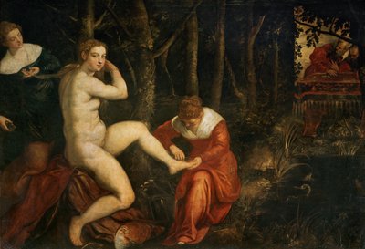 Suzanne au bain - Zuzanna w kąpieli ... autorstwa Jacopo Robusti Tintoretto