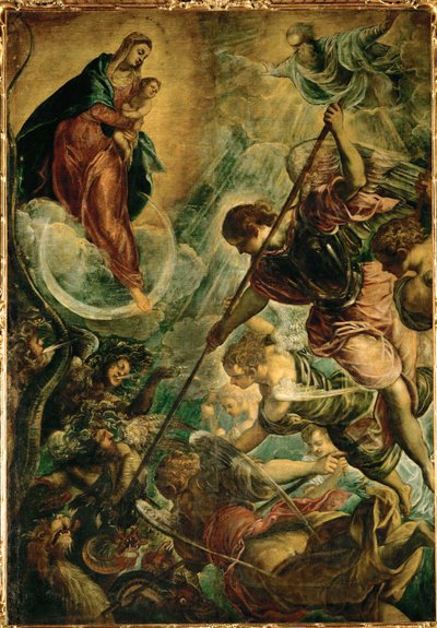 Archanioł Michał walczy z Szatanem autorstwa Jacopo Robusti Tintoretto