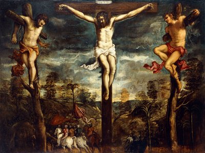 Ukrzyżowanie, 1554-55 autorstwa Jacopo Robusti Tintoretto