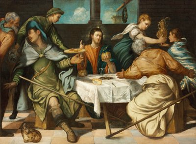 Wieczerza w Emaus autorstwa Jacopo Robusti Tintoretto