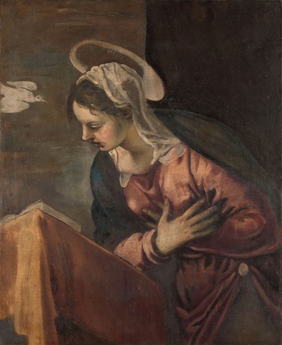 Dziewica od Zwiastowania do Dziewicy, 1560-85 autorstwa Jacopo Robusti Tintoretto