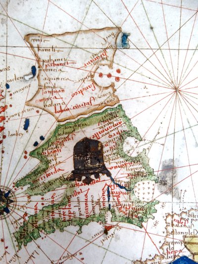 Anglia, Walia i Szkocja, z renesansowej mapy Europy, Jacopo Russo (po), 1528 autorstwa Jacopo Russo