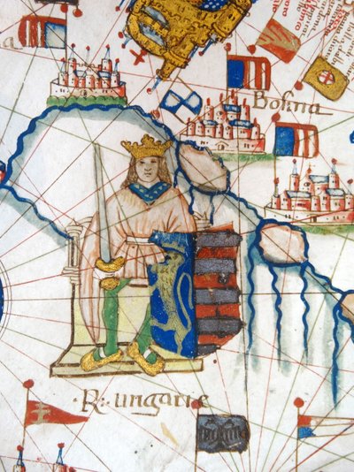 Renesansowa mapa Europy, Jacopo Russo (po), 1528 autorstwa Jacopo Russo