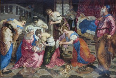 Narodziny świętego Jana Chrzciciela autorstwa Jacopo Tintoretto