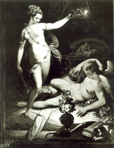 Psyche Zaskakujący Kupidyn autorstwa Jacopo Zucchi