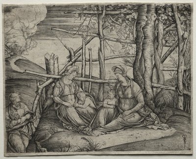Święta Rodzina ze św. Elżbietą autorstwa Jacopo de
