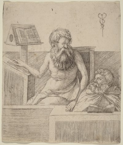 Dwóch filozofów autorstwa Jacopo de