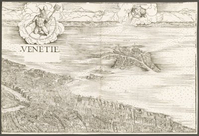 Widok Wenecji [górny blok centralny], 1500. autorstwa Jacopo de Barbari