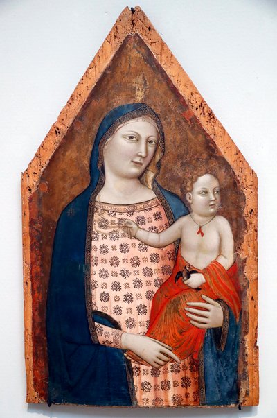 Dziewica z Dzieciątkiem, c.1337-39 autorstwa Jacopo del Casentino