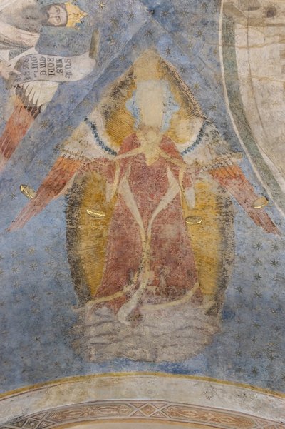 Alegoria Sprawiedliwości, fragment sklepienia (fresk) autorstwa Jacopo di Cione
