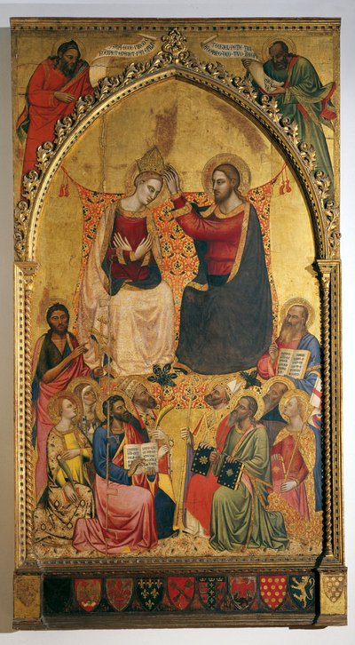 Koronacja Dziewicy i Świętych autorstwa Jacopo di Cione