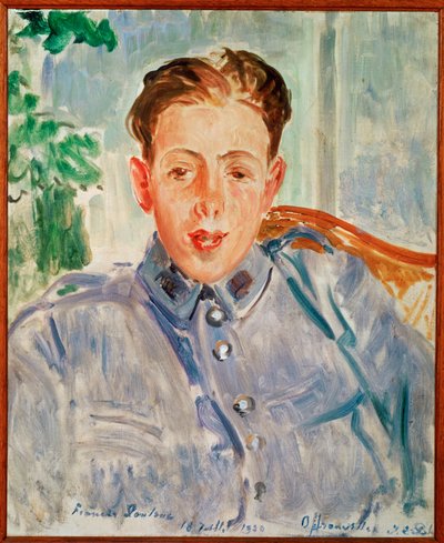 Francis Poulenc, kompozytor (obraz na płótnie) autorstwa Jacques-Emile Blanche