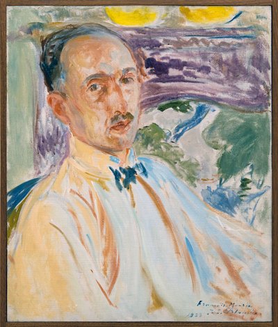 Studium do portretu François Mauriac (1885-1970), francuskiego pisarza, Obraz Jacques Émile Blanche (1861-1942) wykonany w 1923 roku. Fotografia, KIM Youngtae, Rouen, Muzeum Sztuk Pięknych w Rouen. autorstwa Jacques Emile Blanche