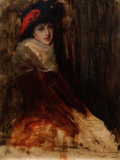 Studium młodej dziewczyny autorstwa Jacques Emile Blanche