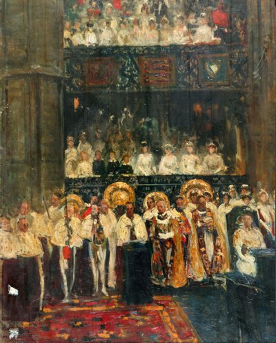 Koronacja Jerzego V autorstwa Jacques Emile Blanche