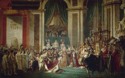 Koronacja cesarza i cesarzowej, 2 grudnia 1804 r. autorstwa Jacques Louis David