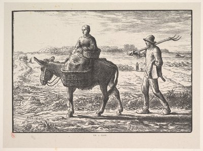 Poranek z cyklu Cztery pory dnia, 1830-75. autorstwa Jacques Adrien Lavieille