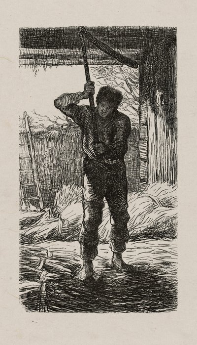 Młocarnia autorstwa Jacques Adrien Lavieille