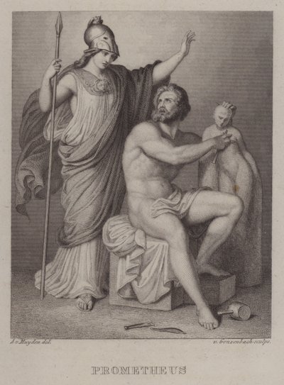 Prometeusz (rycina) autorstwa Jacques Alfred van Muyden