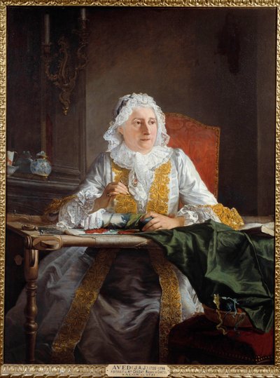 Portret Madame Antoine Crozat, markiza Chatel Obraz Joseph Avad dit Le Batave (1702-1766) 1741 Nd. 1,38x1,04 m Montpellier, Muzeum Fabre autorstwa Jacques Andre Joseph Camelot Aved