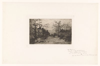 Wiejska ulica z postaciami autorstwa Jacques Barthélemy Appian (Adolphe)