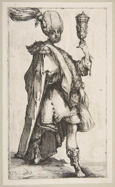 Balthasar, z serii Trzej Królowie, 1595-1616. autorstwa Jacques Bellange