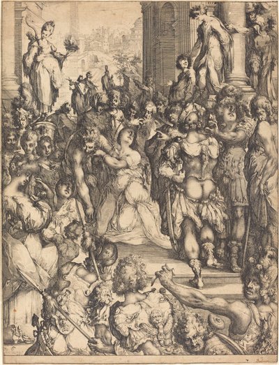Męczeństwo św. Łucji. autorstwa Jacques Bellange