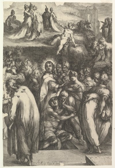 Wskrzeszenie Łazarza, 1595-1616. autorstwa Jacques Bellange