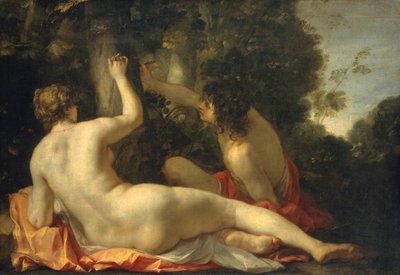 Angelica i Medoro, prawdopodobnie początek lat 30. XVII wieku. autorstwa Jacques Blanchard