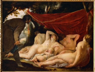Wenus i Gracje zaskoczone przez śmiertelnika ... autorstwa Jacques Blanchard