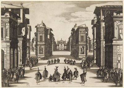 Akt 4, z serii Soliman autorstwa Jacques Callot