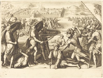 Szturm na zewnętrzne forty z kości, ok. 1930 r. 1614. autorstwa Jacques Callot