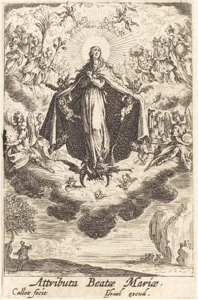 Atrybuty Dziewicy w 1630 r. lub później. autorstwa Jacques Callot