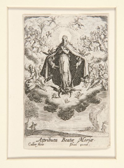 Atrybucje Dziewicy, nie. 14 z Życia Dziewicy autorstwa Jacques Callot