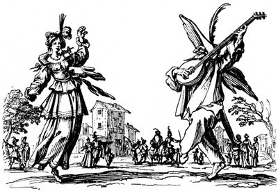 Kule Sfessanii - z akwafort Jacomo Callota. autorstwa Jacques Callot