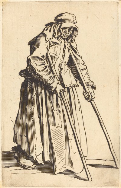 Żebraczka z kulami, ok. 1930 r. 1622. autorstwa Jacques Callot