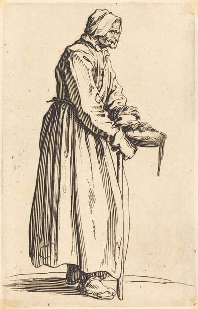 Żebraczka z Pan autorstwa Jacques Callot