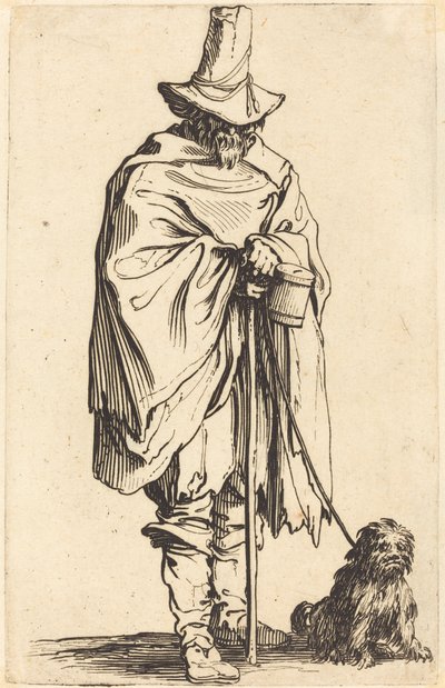 Żebrak z psem, ok. 1930 r. 1622. autorstwa Jacques Callot