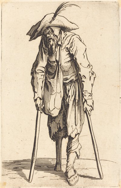 Żebrak z drewnianą nogą, ok. 1930 r. 1622. autorstwa Jacques Callot