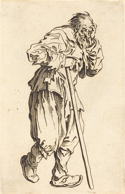 Żebrak z kijem, ok. 1930 1622. autorstwa Jacques Callot