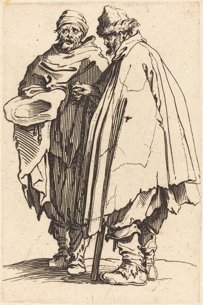 Ślepy żebrak i towarzysz autorstwa Jacques Callot