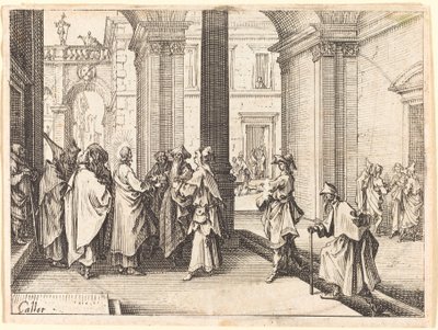 Moneta Cezara, 1635. autorstwa Jacques Callot