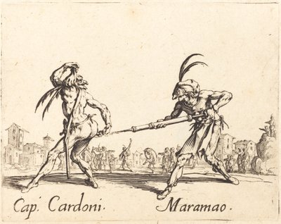 facet. Cardoni i Maramao autorstwa Jacques Callot