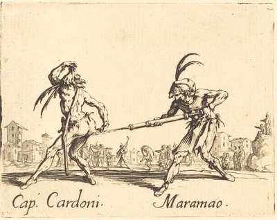 rozdz. Cardoni i Maramao autorstwa Jacques Callot