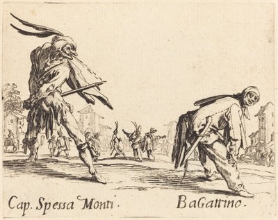 Kapitan Spessa Monti i Bagattino autorstwa Jacques Callot