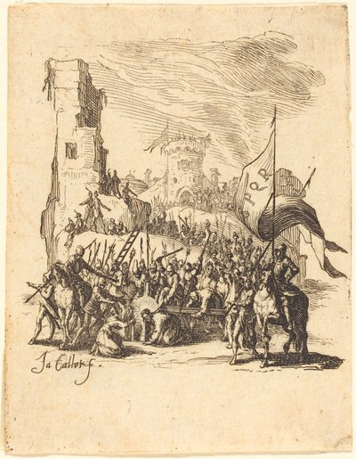 Chrystus niosący krzyż autorstwa Jacques Callot