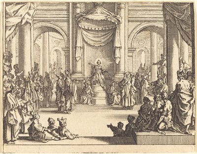 Chrystus spiera się z lekarzami autorstwa Jacques Callot